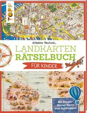 Landkarten Rätselbuch für Kinder - Cover