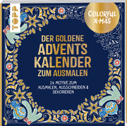 Colorful Christmas - Der goldene Adventskalender zum Ausmalen - Cover
