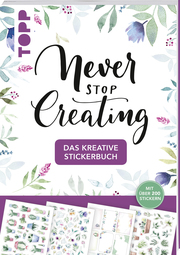 Das kreative Stickerbuch Never stop creating - Cover