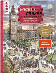 Micro Crimes. Das Krimi-Suchbuch. Sherlock Holmes und der Tod aus der Themse. Finde die Verbrecher im Gewimmel von London 1920 - Cover