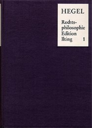 Vorlesungen über Rechtsphilosophie 1818-1831 / Band 1 - Cover