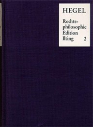 Vorlesungen über Rechtsphilosophie 1818-1831 / Band 2 - Cover