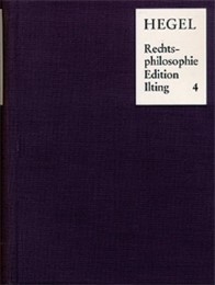 Vorlesungen über Rechtsphilosophie 1818-1831 / Band 4