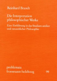 Die Interpretation philosophischer Werke - Cover
