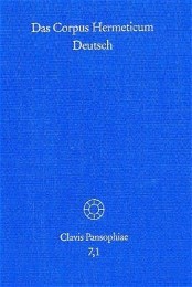 Das Corpus Hermeticum Deutsch 1 - Cover