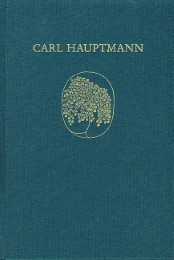 Carl Hauptmann: Sämtliche Werke / Supplement - Cover