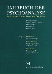 Jahrbuch der Psychoanalyse / Band 74: Lüge - Cover