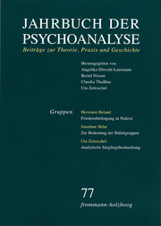 Jahrbuch der Psychoanalyse / Band 77: Gruppen - Cover