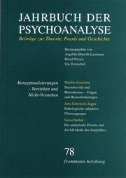 Jahrbuch der Psychoanalyse / Band 78: Konzeptualisierungen - Verstehen und Nicht - Cover