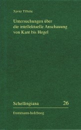 Untersuchungen über die intellektuelle Anschauung von Kant bis Hegel - Cover