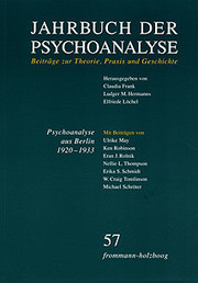 Jahrbuch der Psychoanalyse / Band 57: Psychoanalyse aus Berlin 1920-1933 - Transfer und Emigration - Cover