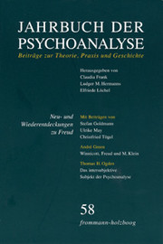 Jahrbuch der Psychoanalyse / Band 58: Neu- und Wiederentdeckungen zu Freud - Cover