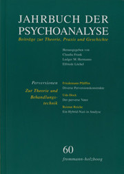 Jahrbuch der Psychoanalyse / Band 60: Perversionen - Zur Theorie und Behandlungstechnik - Cover