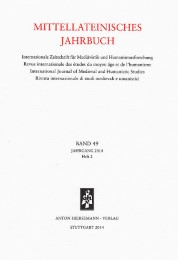 Mittellateinisches Jahrbuch.Internationale Zeitschrift für Mediävistik und Humanismusforschung