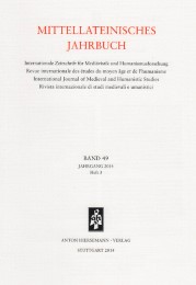 Mittellateinisches Jahrbuch.Internationale Zeitschrift für Mediävistik und Humanismusforschung