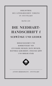 Die Neidhart-Handschrift f. Schwänke und Lieder - Cover