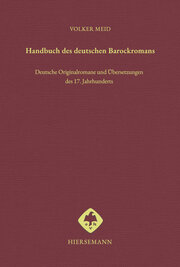 Handbuch des deutschen Barockromans - Cover