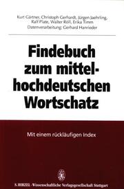 Findebuch zum mittelhochdeutschen Wortschatz