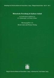 Historische Forschung in Sachsen-Anhalt - Cover