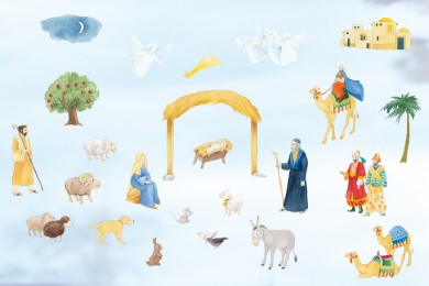Rica auf dem Weg nach Bethlehem. Ein Folien-Adventskalender zum Vorlesen und Gestalten eines Fensterbildes - Abbildung 2