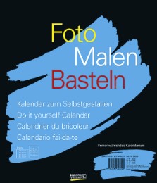 Foto, Malen, Basteln Geburtstagskalender Schwarz