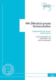 PPP: Öffentlich-private Partnerschaften