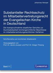 Hempel - Subtsantieller Rechtsschutz im Mitarbeitervertretungsrecht der Evangelischen Kirche in Deutschland