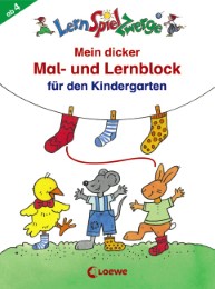 LernSpielZwerge - Mein dicker Mal- und Lernblock für den Kindergarten