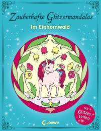 Zauberhafte Glitzermandalas - Im Einhornwald - Cover