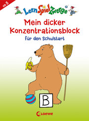 LernSpielZwerge - Mein dicker Konzentrationsblock für den Schulstart - Cover
