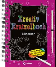 Kreativ-Kratzelbuch: Einhörner - Cover