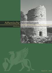 Mitteilungen des Deutschen Archäologischen Instituts, Athenische Abteilung - Cover