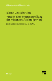Versuch einer neuen Darstellung der Wissenschaftslehre 1797/98 - Cover