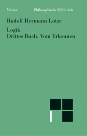 Logik. Drittes Buch. Vom Erkennen - Cover