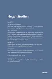 Hegel-Studien / Hegel-Studien Band 11 (1976) - Cover