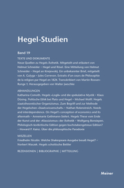 Hegel-Studien / Hegel-Studien Band 19 (1984) - Cover