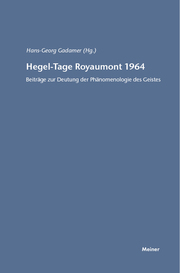 Hegel-Tage Royaumont 1964 - Cover