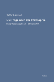 Die Frage nach der Philosophie - Cover