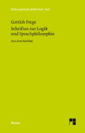 Schriften zur Logik und Sprachphilosophie - Cover