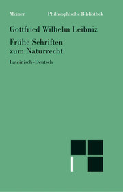 Frühe Schriften zum Naturrecht - Cover