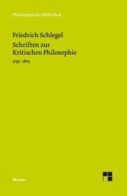 Schriften zur Kritischen Philosophie - Cover