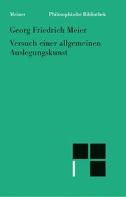 Versuch einer allgemeinen Auslegungskunst (1757) - Cover