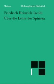 Über die Lehre des Spinoza in Briefen an den Herrn Moses Mendelssohn - Cover