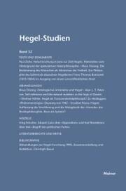 Hegel-Studien Band 32