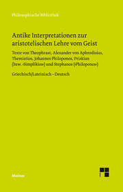 Antike Interpretationen zur aristotelischen Lehre vom Geist - Cover