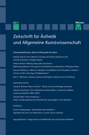 Adornos Philosophie der Kunst - Cover