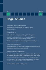 Hegel-Studien Band 50 - Cover