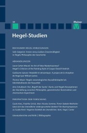 Hegel-Studien Band 51 - Cover