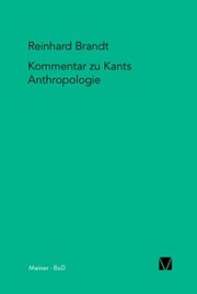 Kritischer Kommentar zu Kants Anthropologie in pragmatischer Hinsicht (1798) - Cover