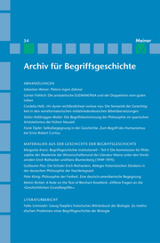 Archiv für Begriffsgeschichte. Band 54 - Cover